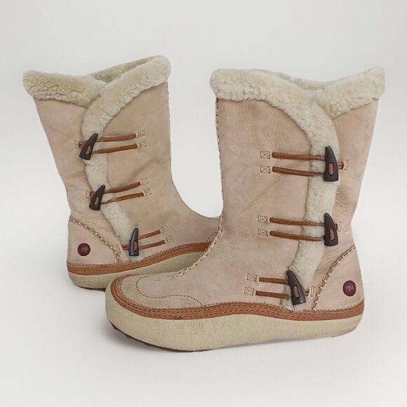 Merrell Women’s Spirit Tibet Snow Boots Size 7 Winter Waterproof EUC - Picture 1 of 11